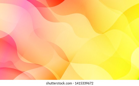 Geometric Wave Shape with Colorful Gradient Color Background Wallpaper. Vector Illustration