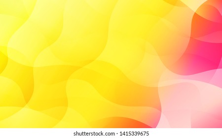 Geometric Wave Shape with Colorful Gradient Color Background Wallpaper. Vector Illustration