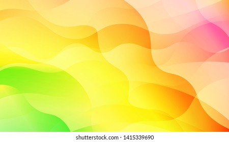 Geometric Wave Shape with Colorful Gradient Color Background Wallpaper. Vector Illustration