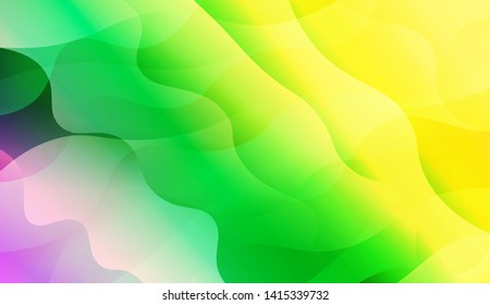 Geometric Wave Shape with Colorful Gradient Color Background Wallpaper. Vector Illustration
