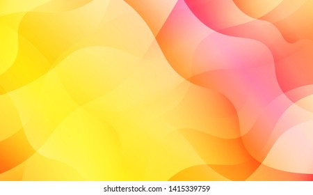 Geometric Wave Shape with Colorful Gradient Color Background Wallpaper. Vector Illustration