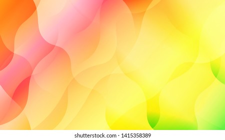 Geometric Wave Shape with Colorful Gradient Color Background Wallpaper. Vector Illustration