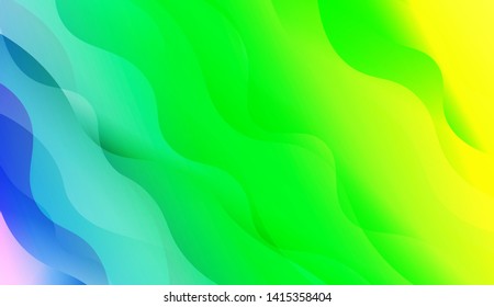 Geometric Wave Shape with Colorful Gradient Color Background Wallpaper. Vector Illustration