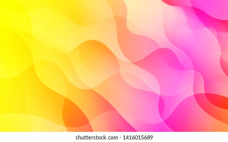 Geometric Wave Shape with Colorful Gradient Color Background Wallpaper. Vector Illustration