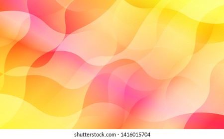 Geometric Wave Shape with Colorful Gradient Color Background Wallpaper. Vector Illustration