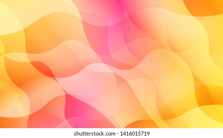 Geometric Wave Shape with Colorful Gradient Color Background Wallpaper. Vector Illustration