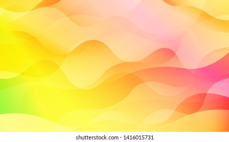 Geometric Wave Shape with Colorful Gradient Color Background Wallpaper. Vector Illustration