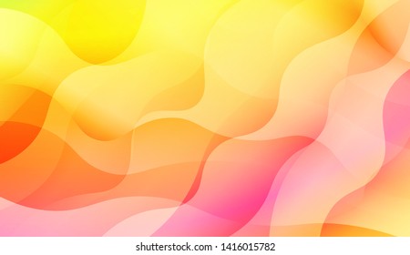 Geometric Wave Shape with Colorful Gradient Color Background Wallpaper. Vector Illustration