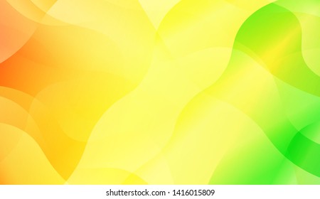 Geometric Wave Shape with Colorful Gradient Color Background Wallpaper. Vector Illustration