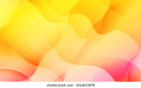 Geometric Wave Shape with Colorful Gradient Color Background Wallpaper. Vector Illustration