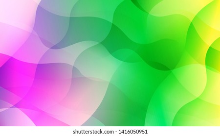 Geometric Wave Shape with Colorful Gradient Color Background Wallpaper. Vector Illustration