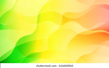 Geometric Wave Shape with Colorful Gradient Color Background Wallpaper. Vector Illustration