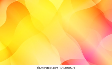 Geometric Wave Shape with Colorful Gradient Color Background Wallpaper. Vector Illustration