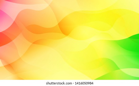 Geometric Wave Shape with Colorful Gradient Color Background Wallpaper. Vector Illustration