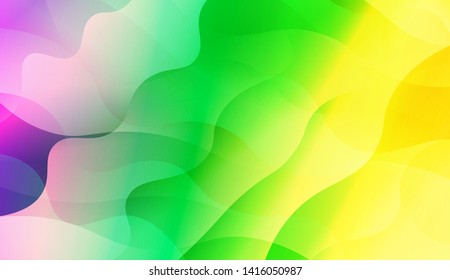 Geometric Wave Shape with Colorful Gradient Color Background Wallpaper. Vector Illustration