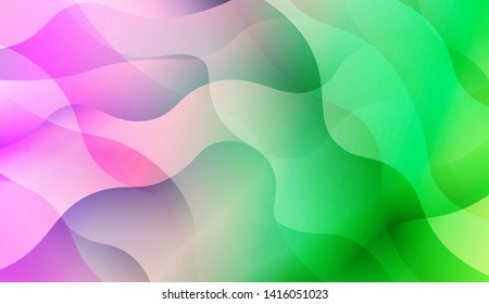 Geometric Wave Shape with Colorful Gradient Color Background Wallpaper. Vector Illustration
