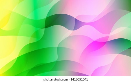 Geometric Wave Shape with Colorful Gradient Color Background Wallpaper. Vector Illustration