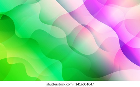 Geometric Wave Shape with Colorful Gradient Color Background Wallpaper. Vector Illustration