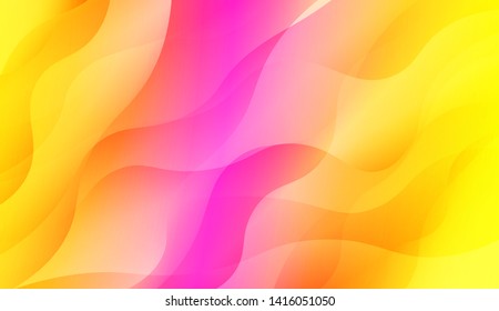 Geometric Wave Shape with Colorful Gradient Color Background Wallpaper. Vector Illustration