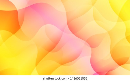 Geometric Wave Shape with Colorful Gradient Color Background Wallpaper. Vector Illustration