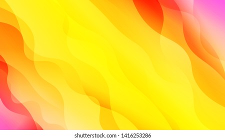 Geometric Wave Shape with Colorful Gradient Color Background Wallpaper. Vector Illustration