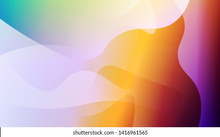 Geometric Wave Shape with Colorful Gradient Color Background Wallpaper. Vector Illustration