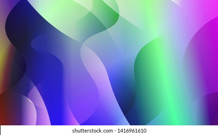 Geometric Wave Shape with Colorful Gradient Color Background Wallpaper. Vector Illustration