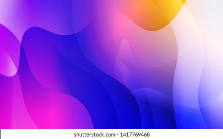 Geometric Wave Shape with Colorful Gradient Color Background Wallpaper. Vector Illustration