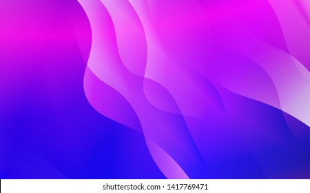 Geometric Wave Shape with Colorful Gradient Color Background Wallpaper. Vector Illustration