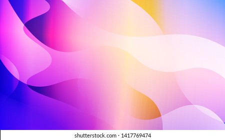 Geometric Wave Shape with Colorful Gradient Color Background Wallpaper. Vector Illustration