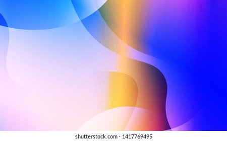 Geometric Wave Shape with Colorful Gradient Color Background Wallpaper. Vector Illustration