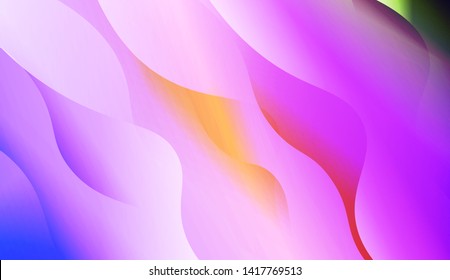 Geometric Wave Shape with Colorful Gradient Color Background Wallpaper. Vector Illustration