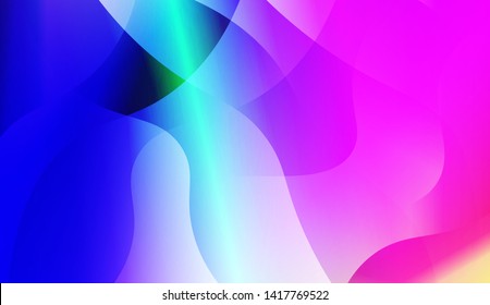Geometric Wave Shape with Colorful Gradient Color Background Wallpaper. Vector Illustration