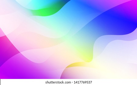 Geometric Wave Shape with Colorful Gradient Color Background Wallpaper. Vector Illustration