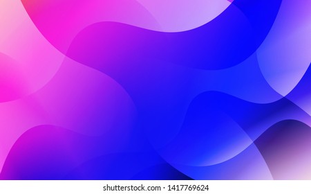 Geometric Wave Shape with Colorful Gradient Color Background Wallpaper. Vector Illustration