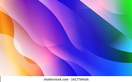 Geometric Wave Shape with Colorful Gradient Color Background Wallpaper. Vector Illustration