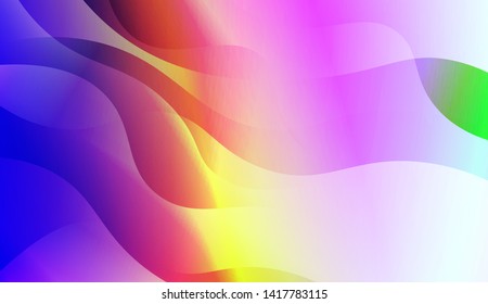 Geometric Wave Shape with Colorful Gradient Color Background Wallpaper. Vector Illustration