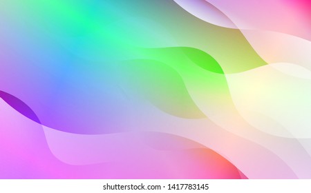 Geometric Wave Shape with Colorful Gradient Color Background Wallpaper. Vector Illustration