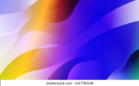 Geometric Wave Shape with Colorful Gradient Color Background Wallpaper. Vector Illustration