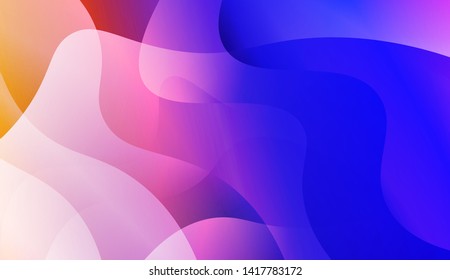 Geometric Wave Shape with Colorful Gradient Color Background Wallpaper. Vector Illustration