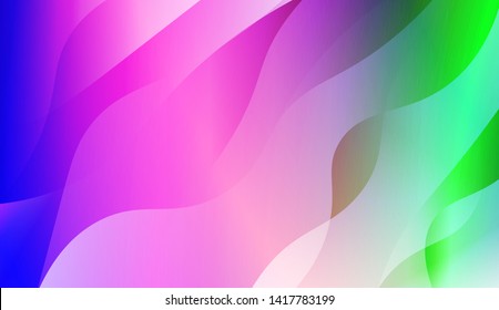 Geometric Wave Shape with Colorful Gradient Color Background Wallpaper. Vector Illustration