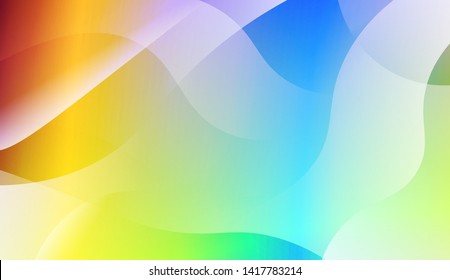 Geometric Wave Shape with Colorful Gradient Color Background Wallpaper. Vector Illustration