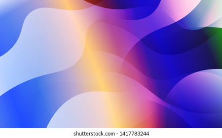 Geometric Wave Shape with Colorful Gradient Color Background Wallpaper. Vector Illustration