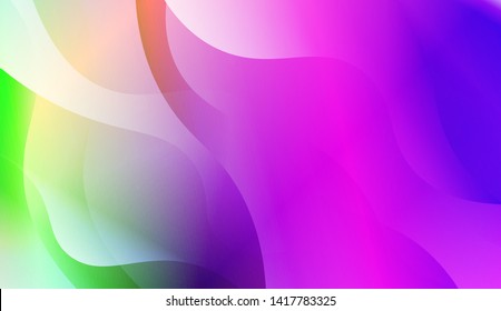 Geometric Wave Shape with Colorful Gradient Color Background Wallpaper. Vector Illustration