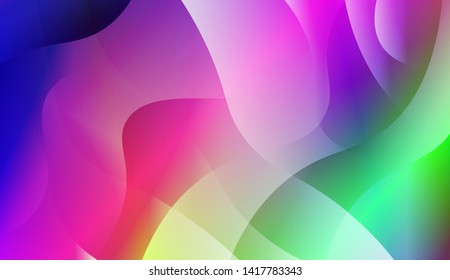 Geometric Wave Shape with Colorful Gradient Color Background Wallpaper. Vector Illustration