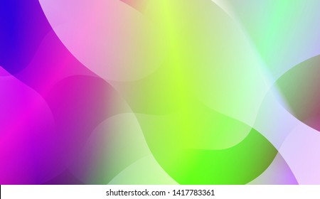 Geometric Wave Shape with Colorful Gradient Color Background Wallpaper. Vector Illustration