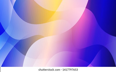 Geometric Wave Shape with Colorful Gradient Color Background Wallpaper. Vector Illustration