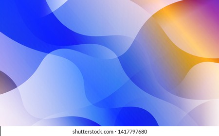 Geometric Wave Shape with Colorful Gradient Color Background Wallpaper. Vector Illustration