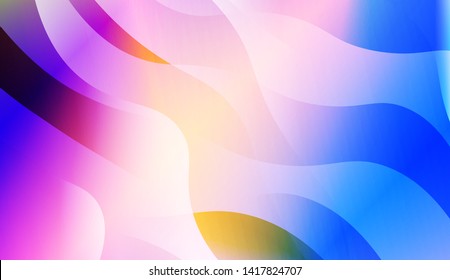 Geometric Wave Shape with Colorful Gradient Color Background Wallpaper. Vector Illustration