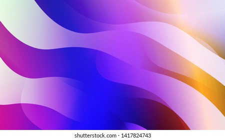 Geometric Wave Shape with Colorful Gradient Color Background Wallpaper. Vector Illustration